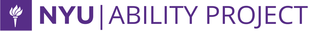 Nyu Ability Project Logo